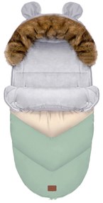 Tutumi Teddy PRO-V, detský spací vak 90x50 cm, pastelová zelená, NAZ-12310