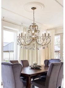 Luster na reťazi AURORA 8xE14/40W/230V