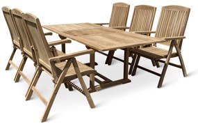 Noela Záhradná drevená zostava 1+6 pre 6 osôb Bali II.