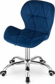 AKCIA Modrá kancelárska stolička AVOLA VELVET II. akosť