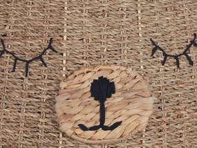 Pletený úložný košík z morskej trávy prírodný FULAN Beliani