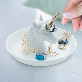 Porcelánový tanierik na šperky Unicorn – Balvi