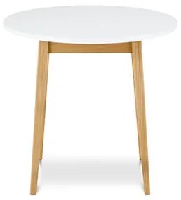 Jedálenský stôl FRISK - biela/ dub