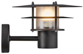 Nordlux - Vonkajšie nástenné svietidlo BASTIA 1xE14/12W/230V IP54 čierna