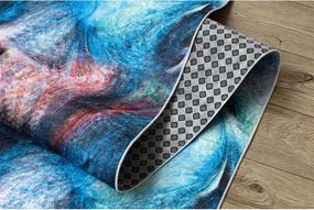 Protišmykový behúň LOTUS COLOR 36500 modrý / červený - Výpredaj