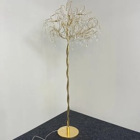 Krištáľová stojacia lampa 5xG9/40W/230V zlatá