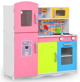 Detská kuchynka MDF 80x80x85 cm viacfarebná