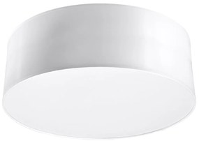Stropné svietidlo Arena, 1x biele plastové tienidlo, (biely plast), (fi 25 cm)