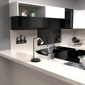 Stolná lampa JOKER 1xGU10/25W/230V čierna/lesklý chróm