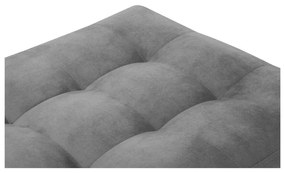 Svetlosivá zamatová podnožka Milo Casa Santo