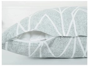 Sivé krepové obliečky na jednolôžko 140x200 cm Gray Stripes – B.E.S.