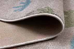 Dywany Łuszczów, Detský kusový koberec Fun Dino beige, 80x150, viacfarebná, detská izba