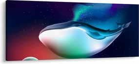 Obraz - Vesmírna veľryba (120x50 cm)