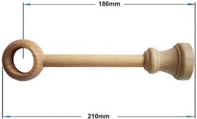 Garniže drevená 28mm jednoradové - BUK