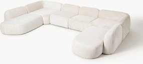 Modulárna XL pohovka z plyšového buklé Wolke