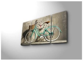 Nástenné obrazové hodiny Bicykel, 84 × 45 cm