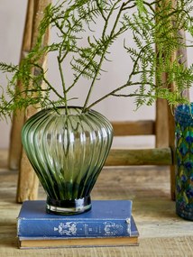 Bloomingville Sklenená váza Reeve Green