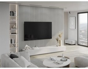 Mexen Lam-F, akustické stenové lamely 275 × 31,5 cm, filc 6 mm, biela lesklá, S105-275317-2812-054