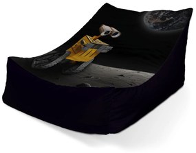 Sablio Sedací vak Lounge Wall-E robot Mesiac - 80 x 95 x 50 cm