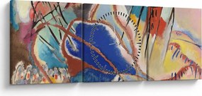 Obraz -  Vasily Kandinsky, Improvisation No. 30 (Cannons), reprodukcia (s hodinami) (90x30 cm)