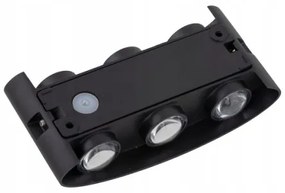 LED Vonkajšie nástenné svietidlo ARROW 6xLED/1W/230V IP54 čierna