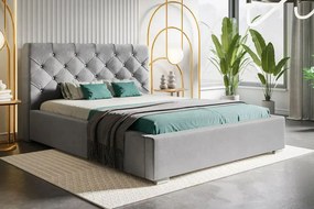 Čalúnená manželská posteľ CRYSTAL 160 x 200