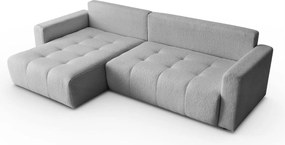 ROHOVÁ SEDAČKA SHARLOTTE 261 x 143 cm SIVÁ