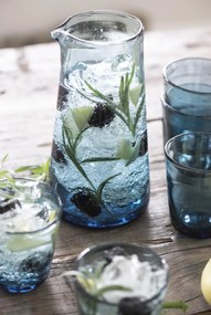 IB LAURSEN Sklenená karafa Glass Blue 1 l