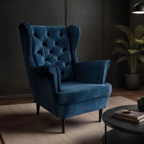 KRESLO UŠIAK BRUNO 2 CHESTERFIELD ROYAL VELVET 234