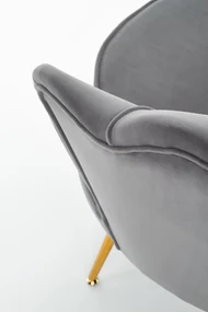 Relaxačné kreslo Altha (sivá + zlatá). Vlastná spoľahlivá doprava až k Vám domov. 1039465