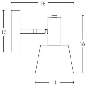 Zambelis 20218 - Nástenné bodové svietidlo 1xE14/25W/230V biela