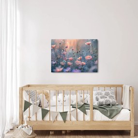 Obraz - Kvety v pastelových farbách (70x50 cm)