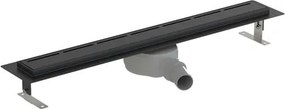 Sprchový žľab SAT 85 cm nerez čierny ZLAB90NRZBL