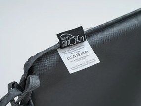 Vonkajší podsedák na stoličku SEDINO 38x38cm, čierny