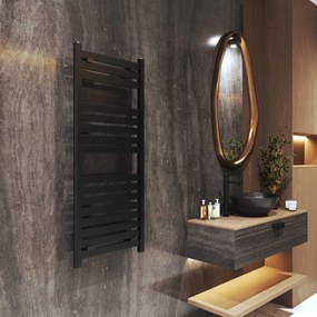 Gamma Artic, vykurovacie teleso 500x1200 mm, 480 W, čierna matná, GMA-ARCT-12050-BK