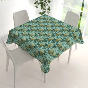 Biante Dekoračný štvorcový obrus PML-088 Eukalypty na mätovom 40x40 cm
