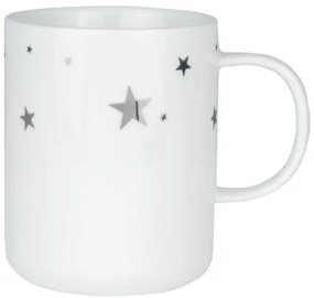 Räder Biely porcelánový hrnček SILVERSTAR