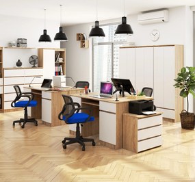 PC stolík Aranandose (dub sonoma + biela). Vlastná spoľahlivá doprava až k Vám domov. 1117051