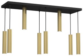 Luster na lanku RAITO 8xGU10/8W/230V mosadz