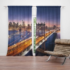 Sablio Záves Most v New Yorku: 2 ks 140x250 cm
