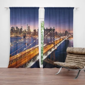 Sablio Záves Most v New Yorku: 2 ks 140x250 cm