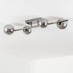 Brilagi - LED Prisadený luster MILLA 4xG9/3W/230V lesklý chróm/dymová