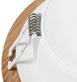 LED Podhľadové svietidlo WOODY SPOT LED/12,5W/230V 4000K dub ø 16 cm