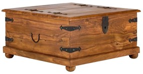 furniture-nabytek.cz - Masívny konferenčný stolík Merlin z palisandru, lakovaný, hnedý – 95×95×45 cm