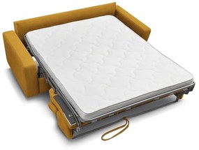 Rozkladacia pohovka v horčicovej farbe 195 cm Monaco – Bobochic Paris