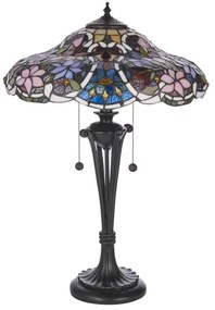 Endon 64326 - Stolná lampa Tiffany SULLIVAN 2xE27/60W/230V priemer 40 cm
