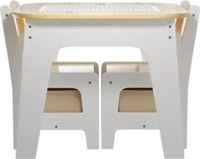 Detský stôl a stoličky s úložným priestorom a doskou