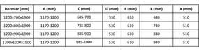 Mexen Apia, sprchový kút s posuvnými dverami 120 (dvere) x 100 (stena) cm, 6mm číre sklo, zlatý profil, 840-120-100-50-00