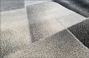 HU Béžovo-sivý moderný koberec Rio 509-L.Grey-Cream Rozmer: 60x100 cm