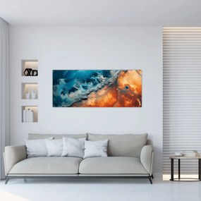 Obraz - Voda a oheň (120x50 cm)